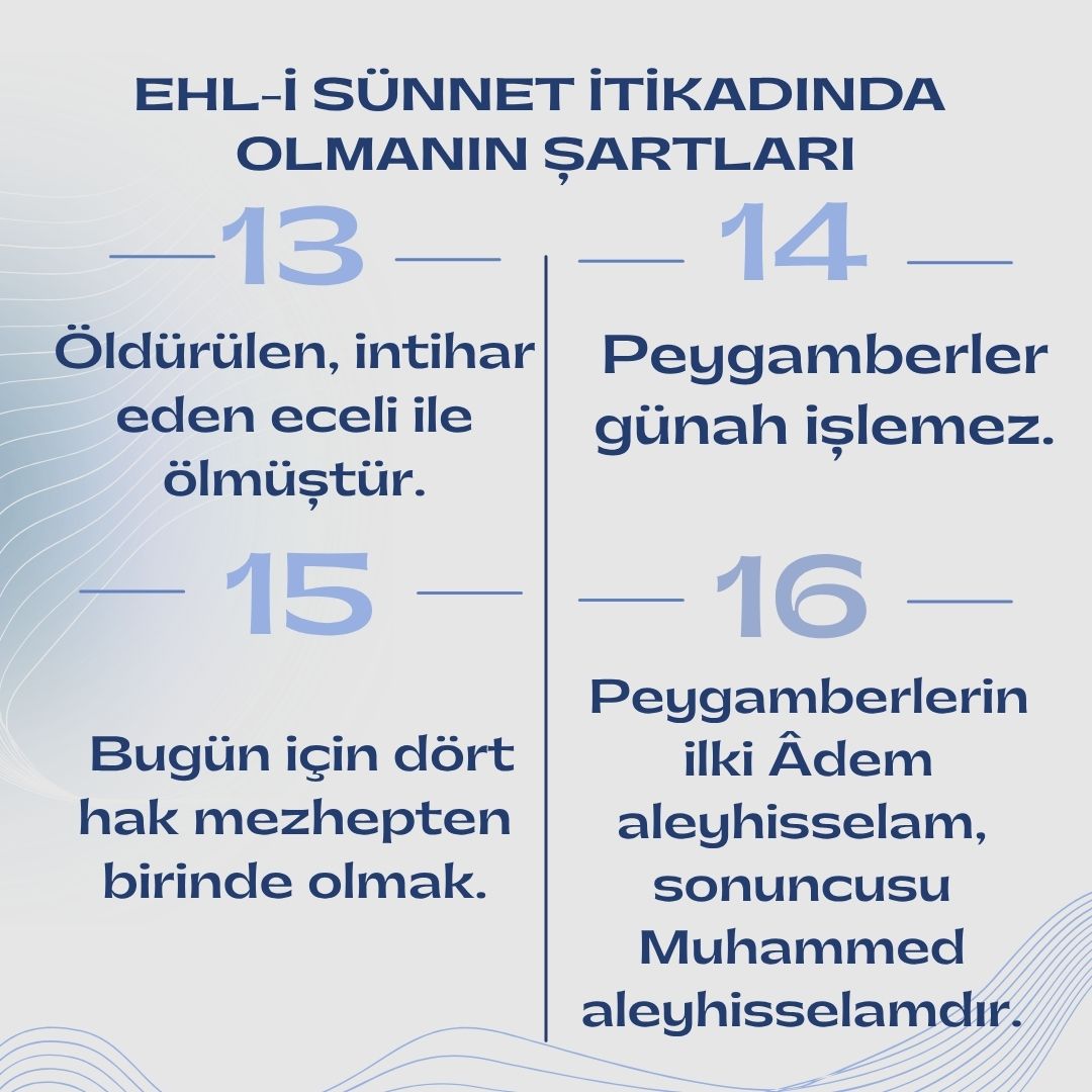 Ehli Sünnet İtikadı (4)